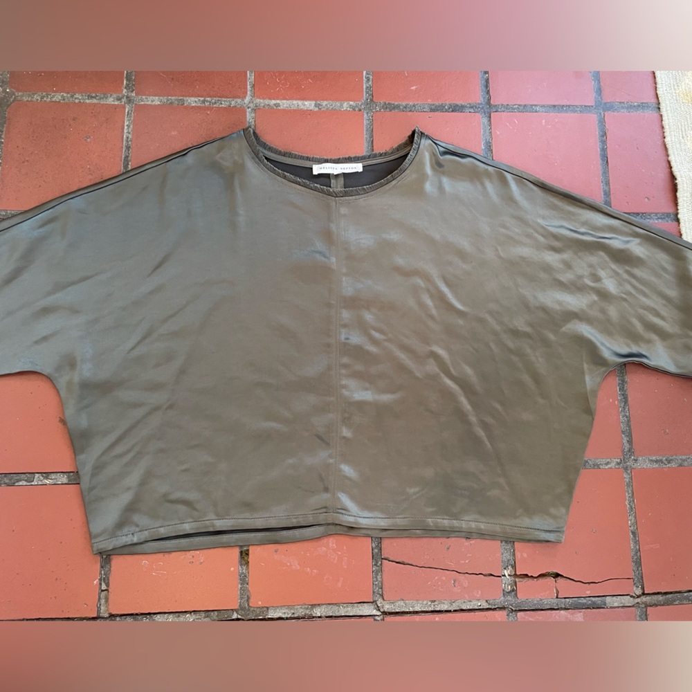 Melissa Nepton Sage Green Top